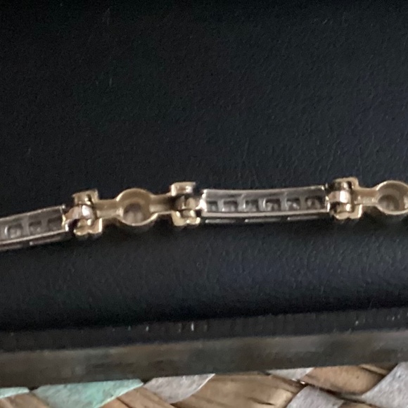 CUSTOM - 2 CT- 14K (solid) Yellow & White Gold Genuine Diamond Tennis Bracelet - Picture 13 of 14